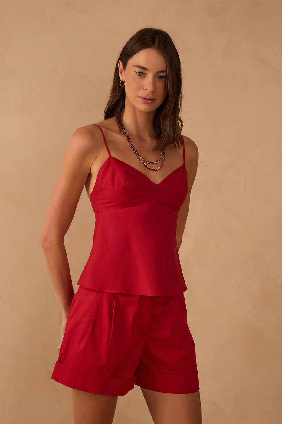 Cotton Cut Bust Blouse