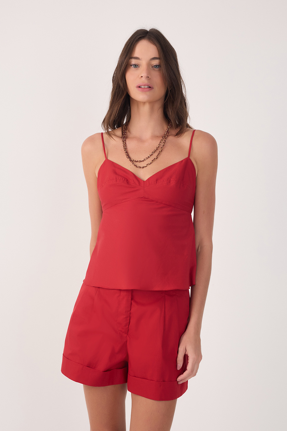 Cotton Cut Bust Blouse