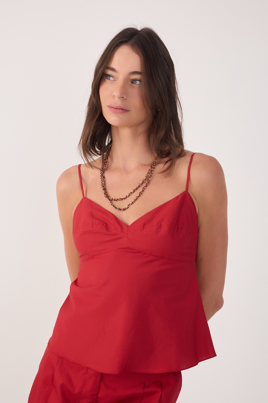 Cotton Cut Bust Blouse