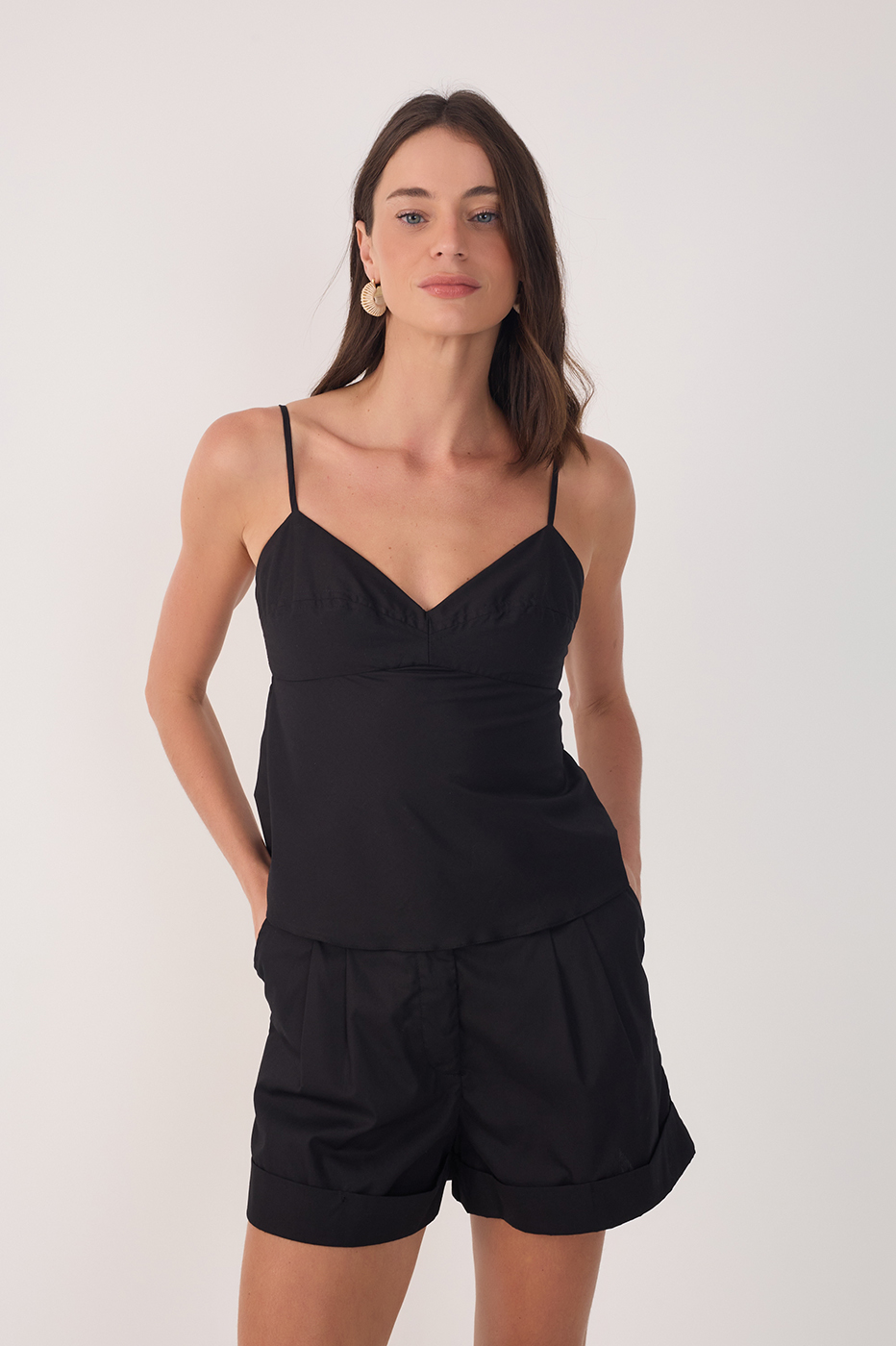 Cotton Cut Bust Blouse