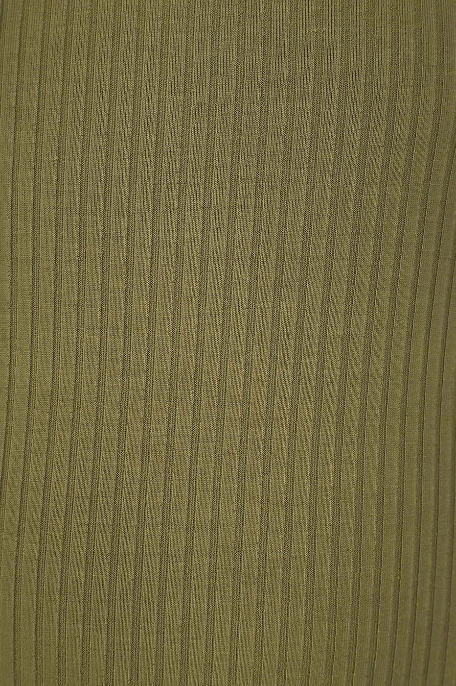Green Basic Ribbed Bodysuit