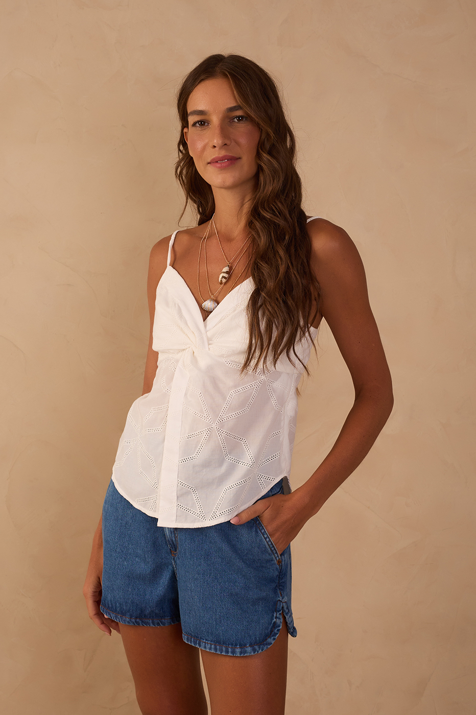 Twisted Bust Blouse
