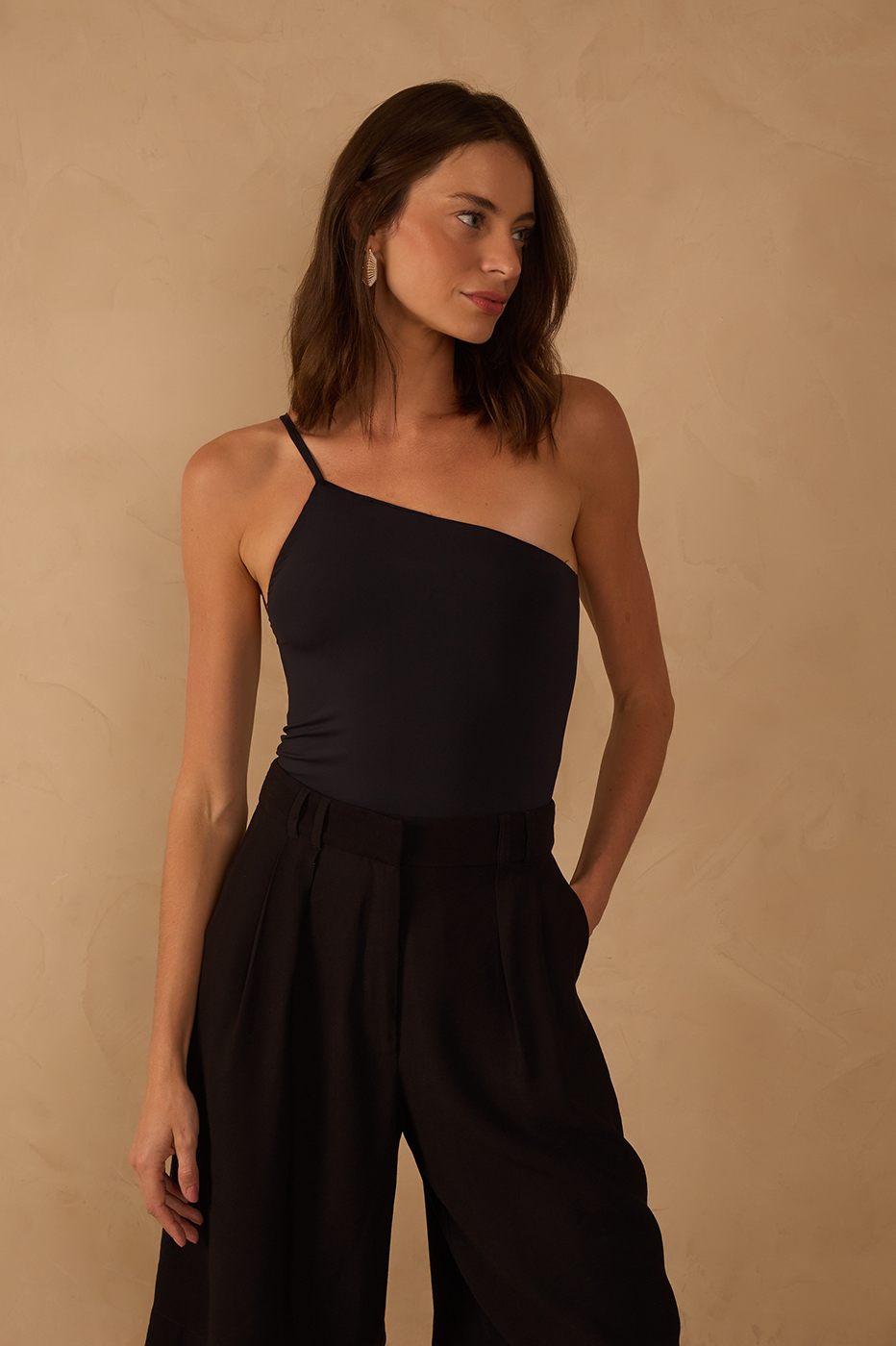 One-Shoulder Fluity Bodysuit