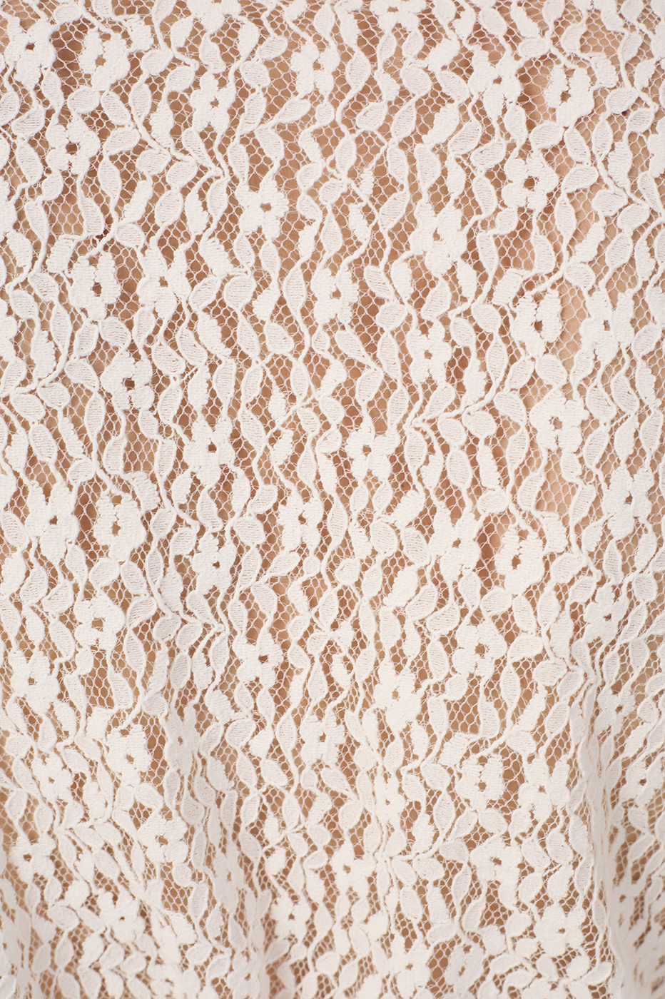 Off-White Drawstring Lace Tulle Tunic