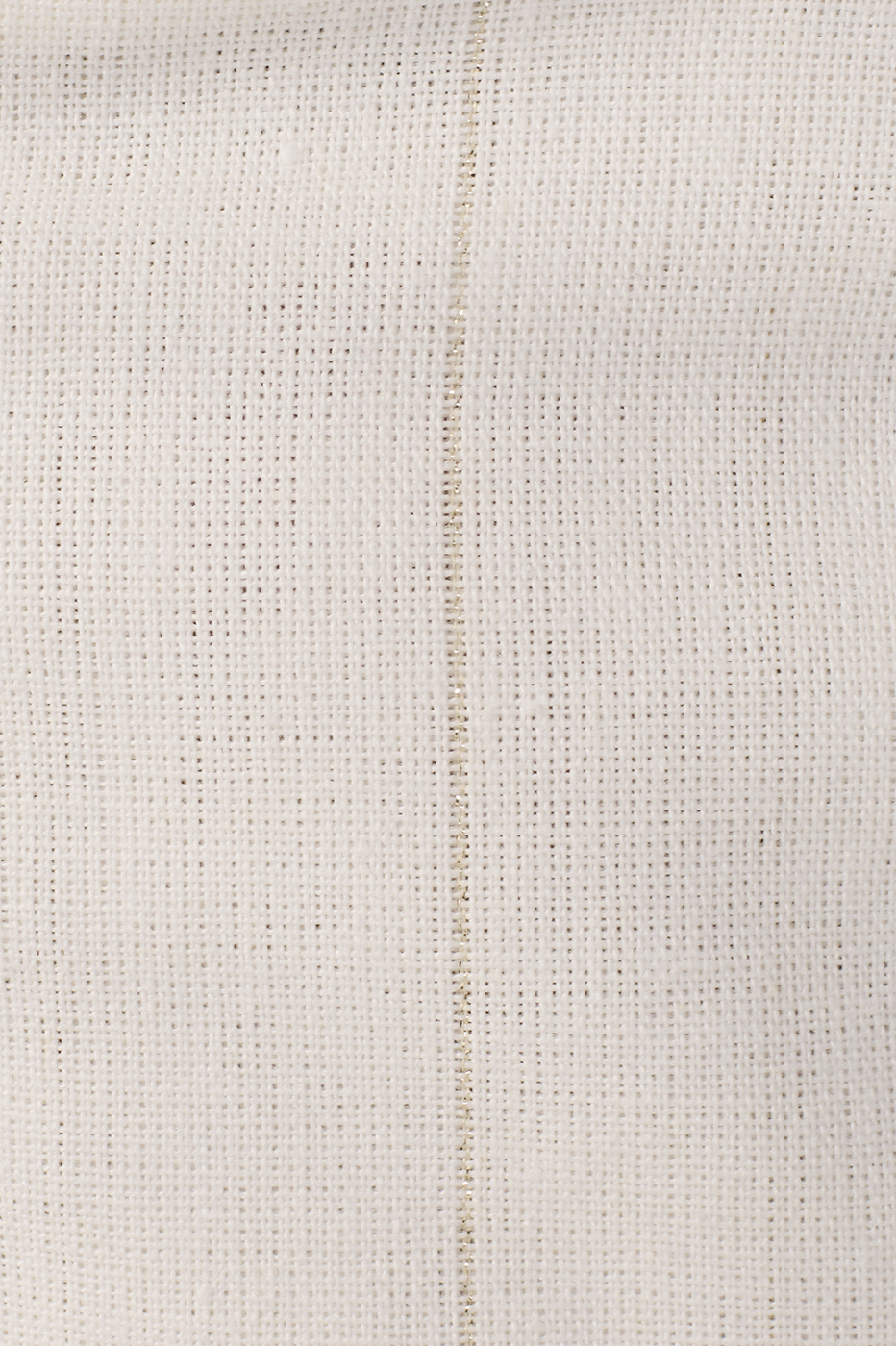 Off-White Striped Lurex Linen Blouse