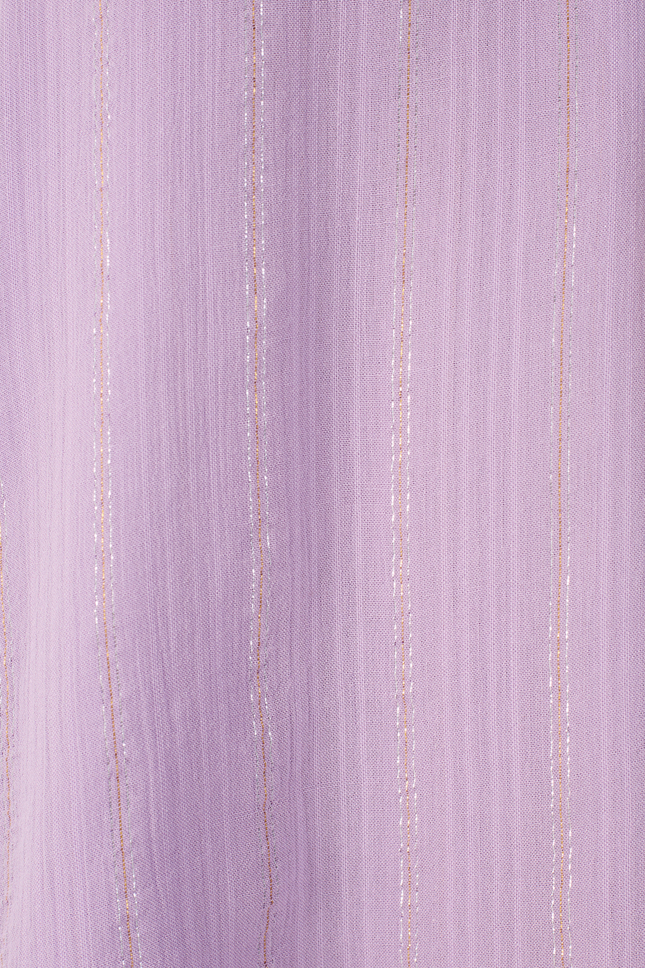 Lilac Lurex Smocked Layered Blouse