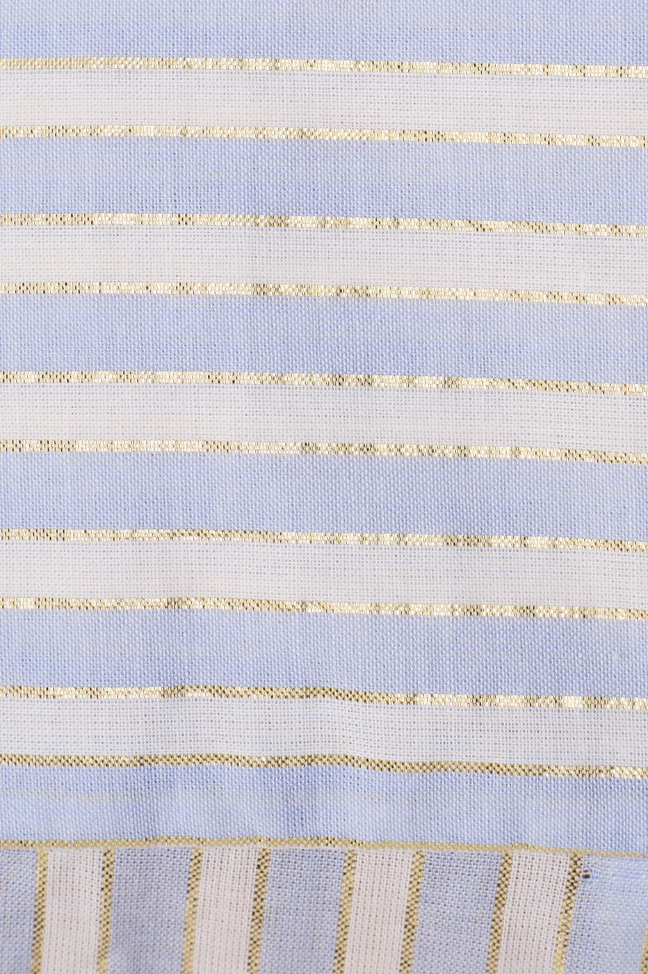 Blue Lurex Stripes Long Sleeve Shirt