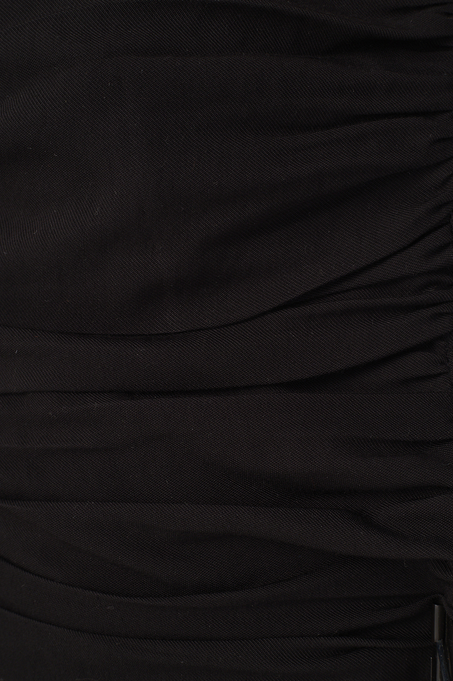 Black Draped Removable Strap Blouse