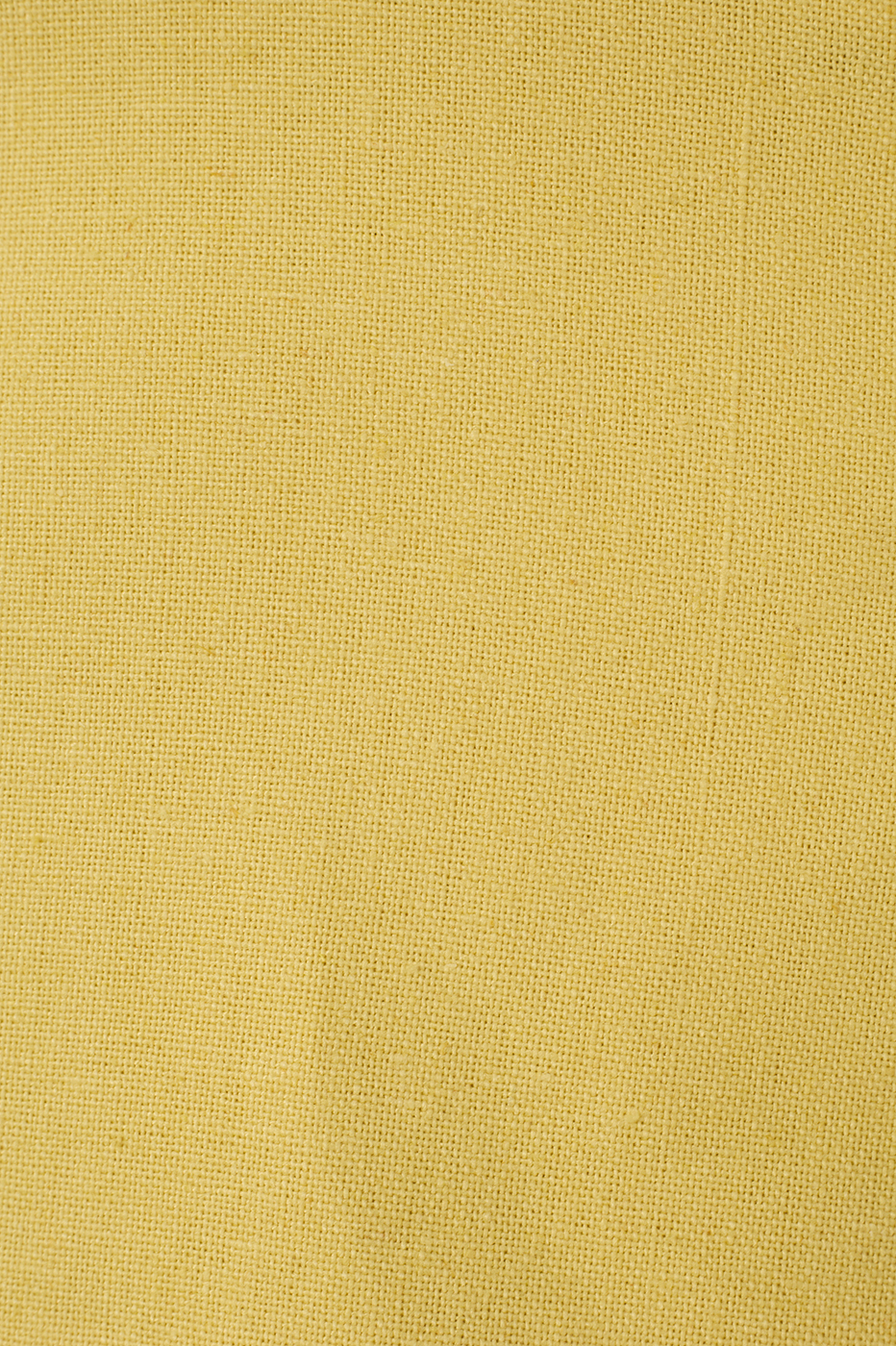 Yellow Sweetheart Neck Smocked Back Linen Top