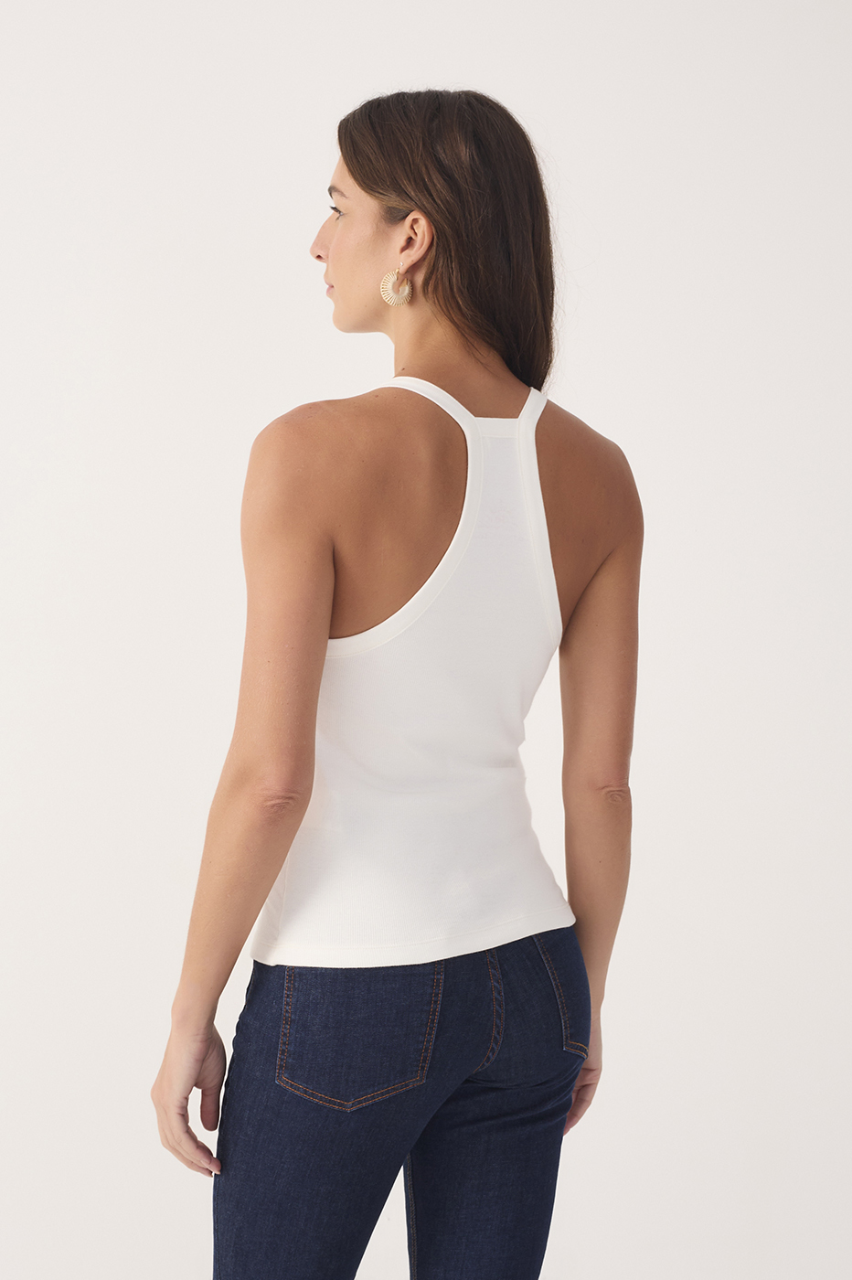 Embroidered Ocean Tank Top