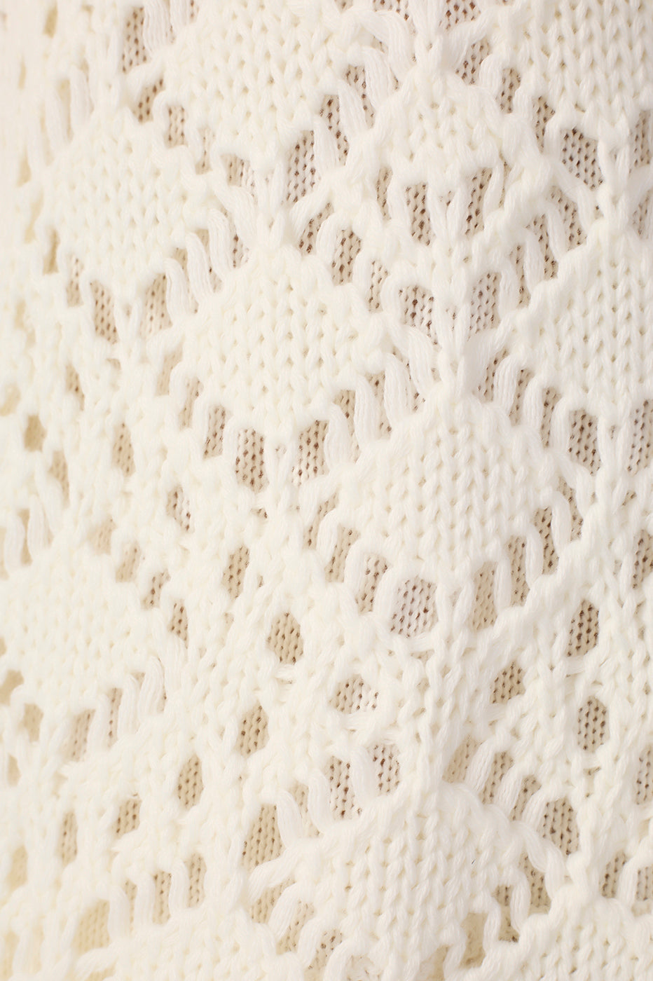Off-White Thin Straps Sleeveless Tricot Blouse