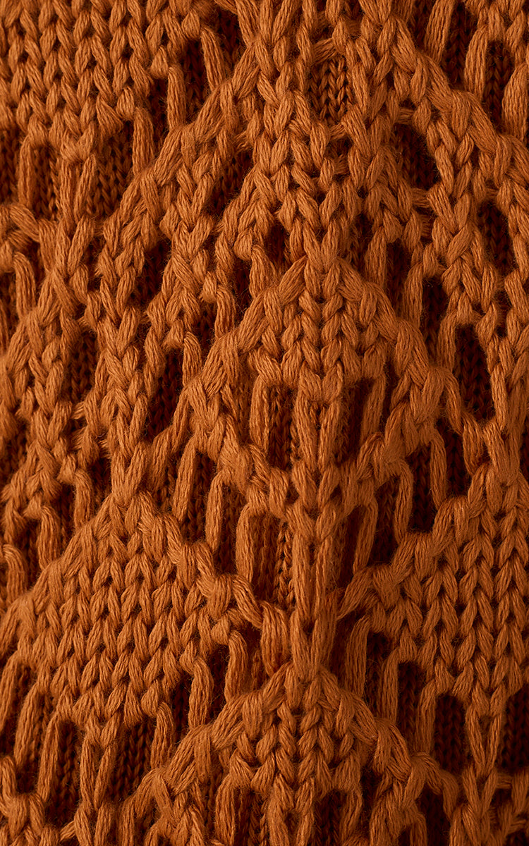 Brown Thin Straps Sleeveless Tricot Blouse
