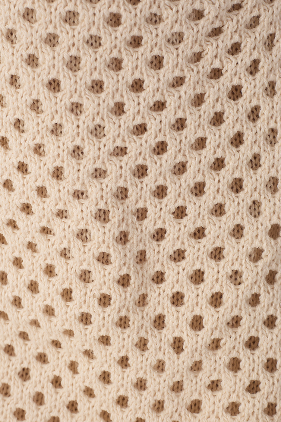 Beige V Neck Sleeveless Knit Blouse