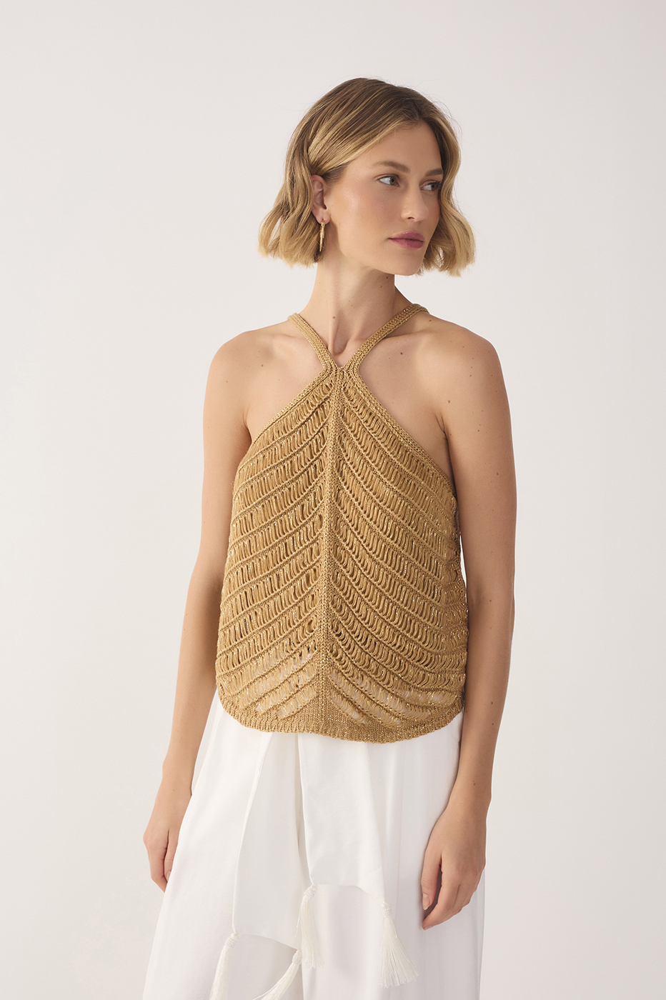 Lurex Resort Knit Top