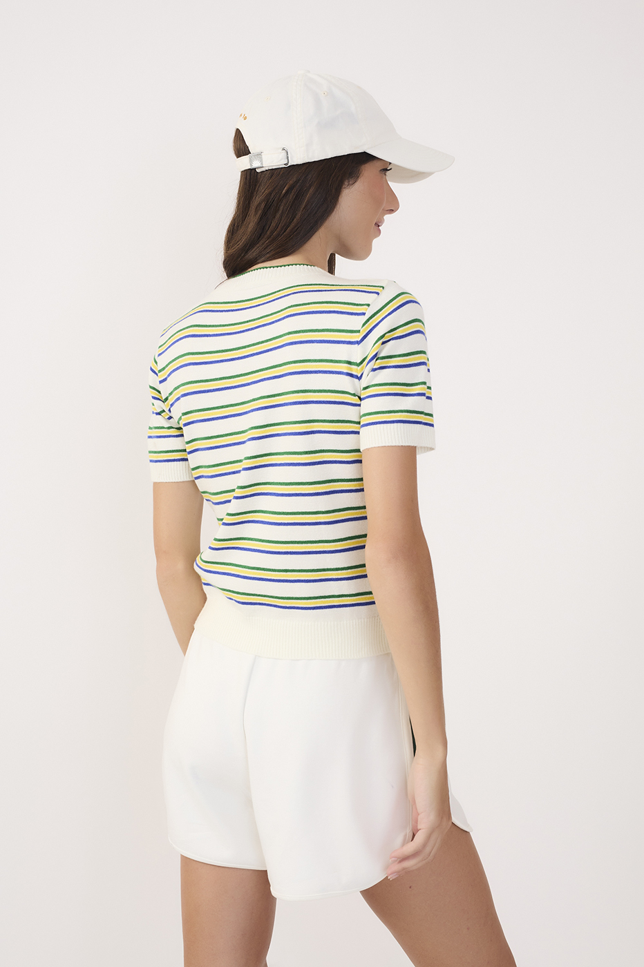 Off-White Brazil Stripes Tricot Blouse