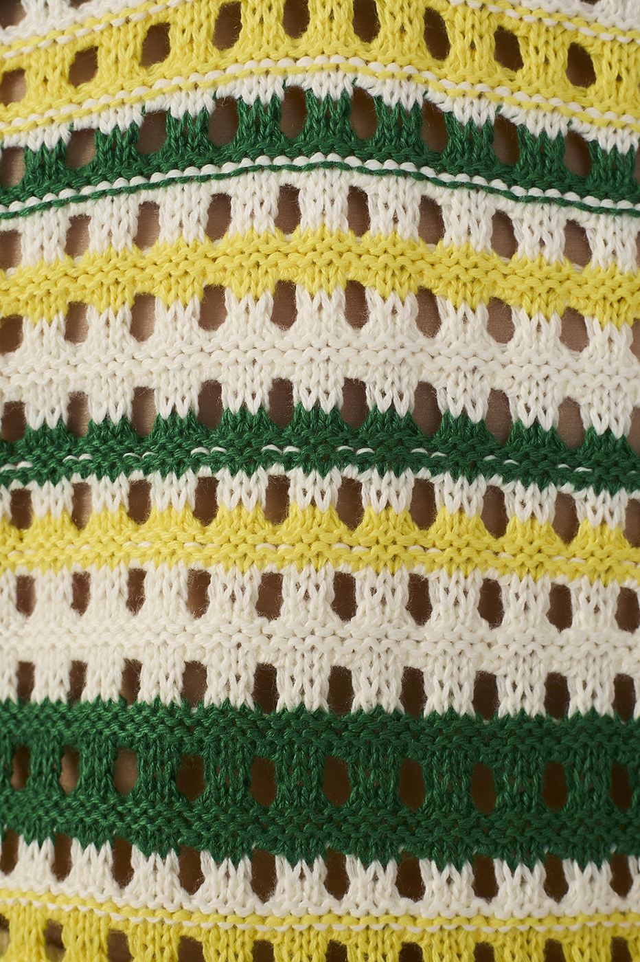 Off-White Brazil Stripes Tricot Polo Blouse