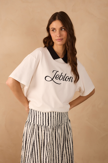 Off-White Leblon Embroidered  T-Shirt