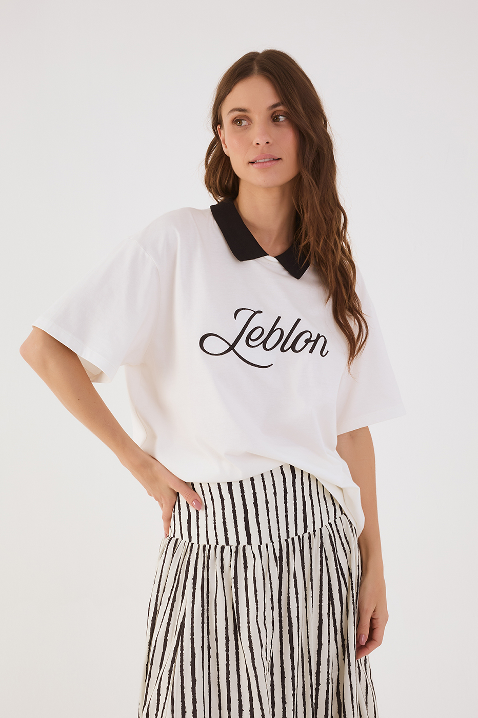 Off-White Leblon Embroidered  T-Shirt