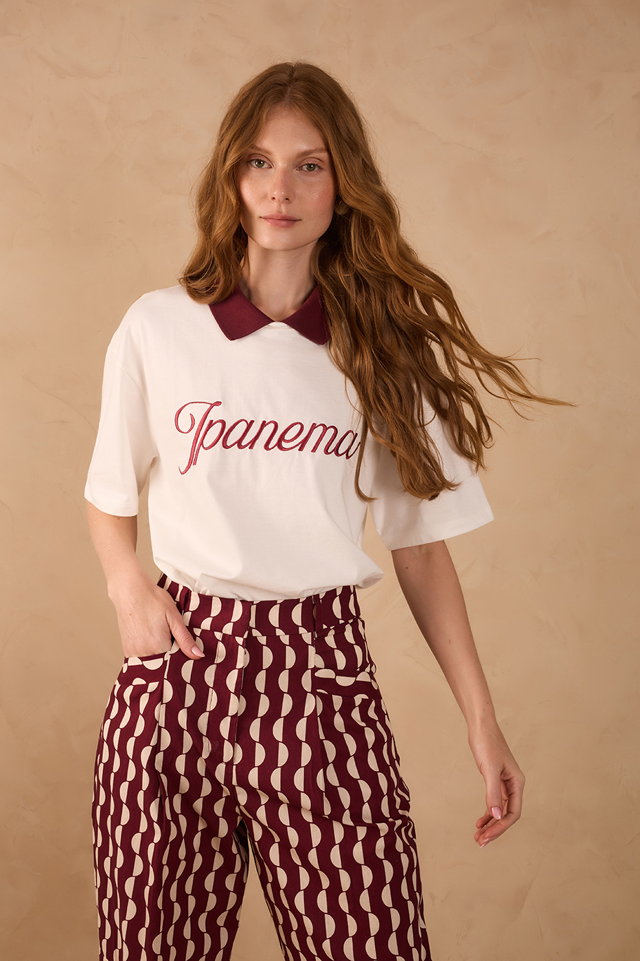 Off-White Ipanema Embroidered  T-Shirt