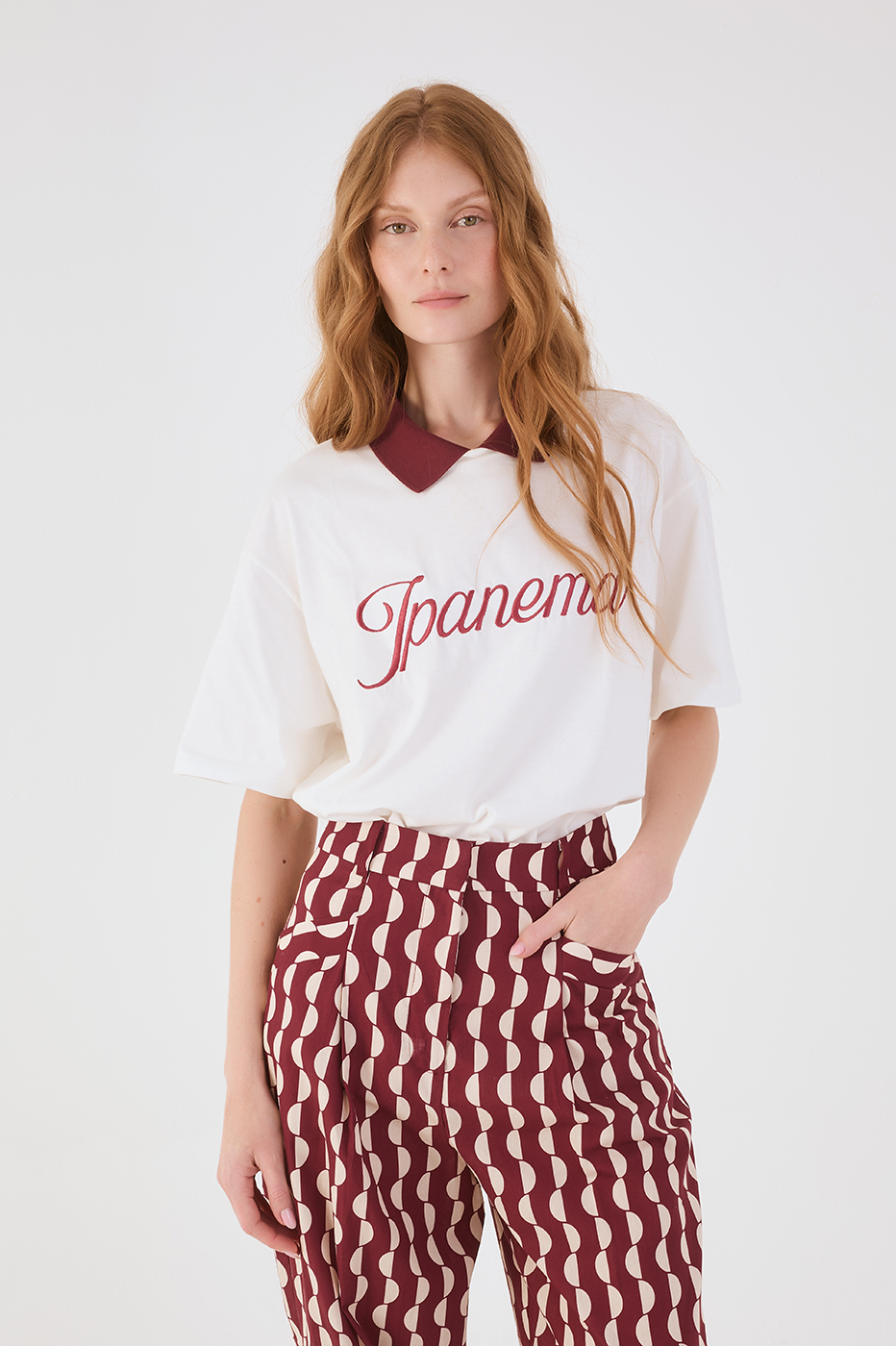 Off-White Ipanema Embroidered  T-Shirt