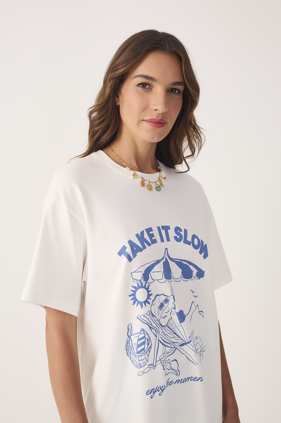 Take It Slow Silk T-shirt