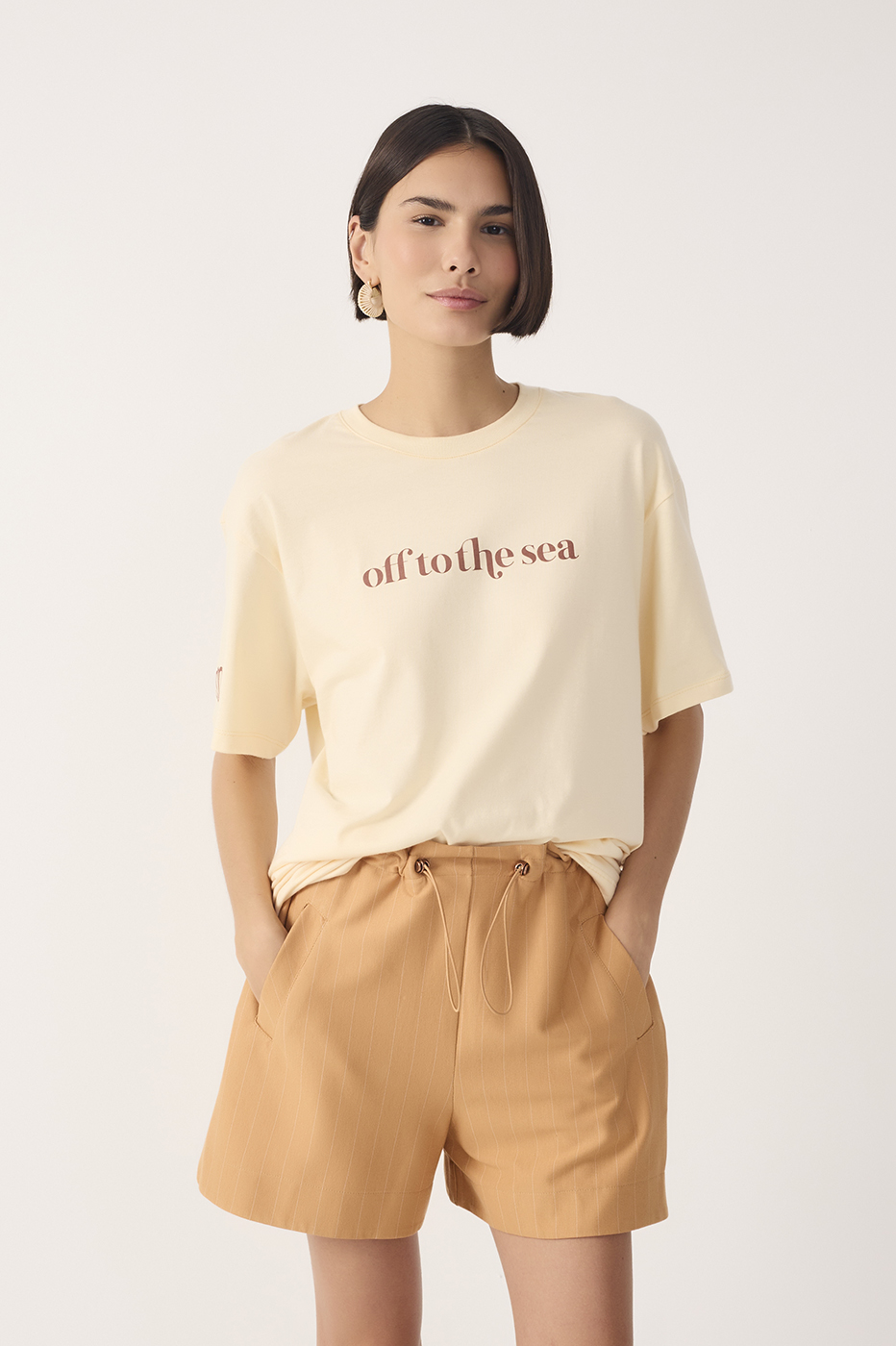 Off To The Sea Silk T-shirt