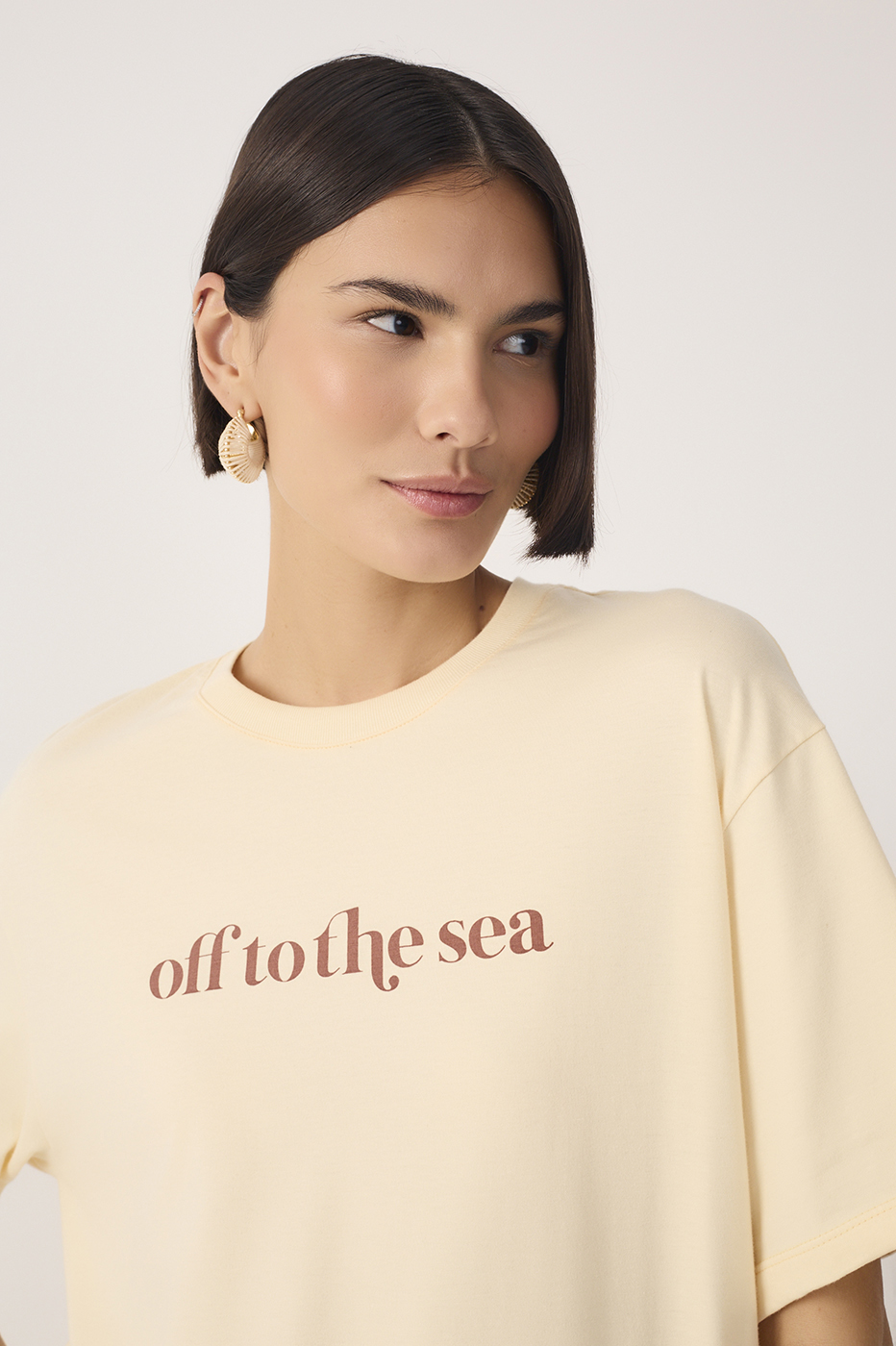 Off To The Sea Silk T-shirt
