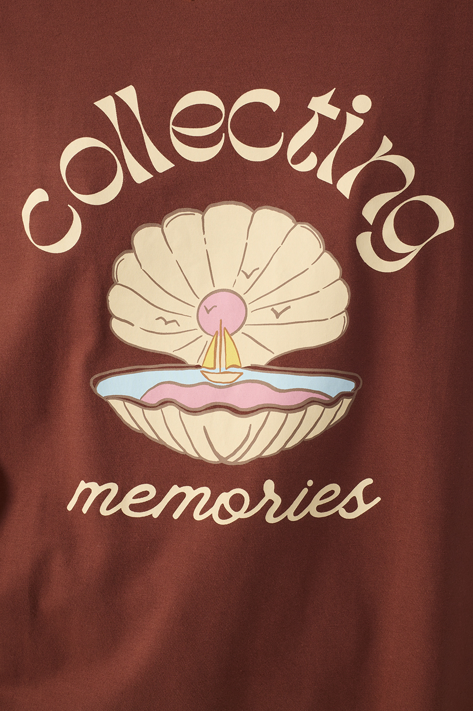 Brown Memories Short Sleeve Cotton T-Shirt