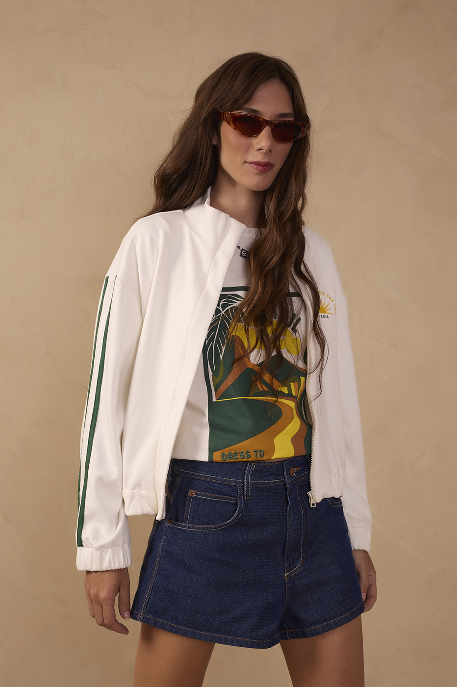 Off-White Brazil Silk Cotton T-Shirt