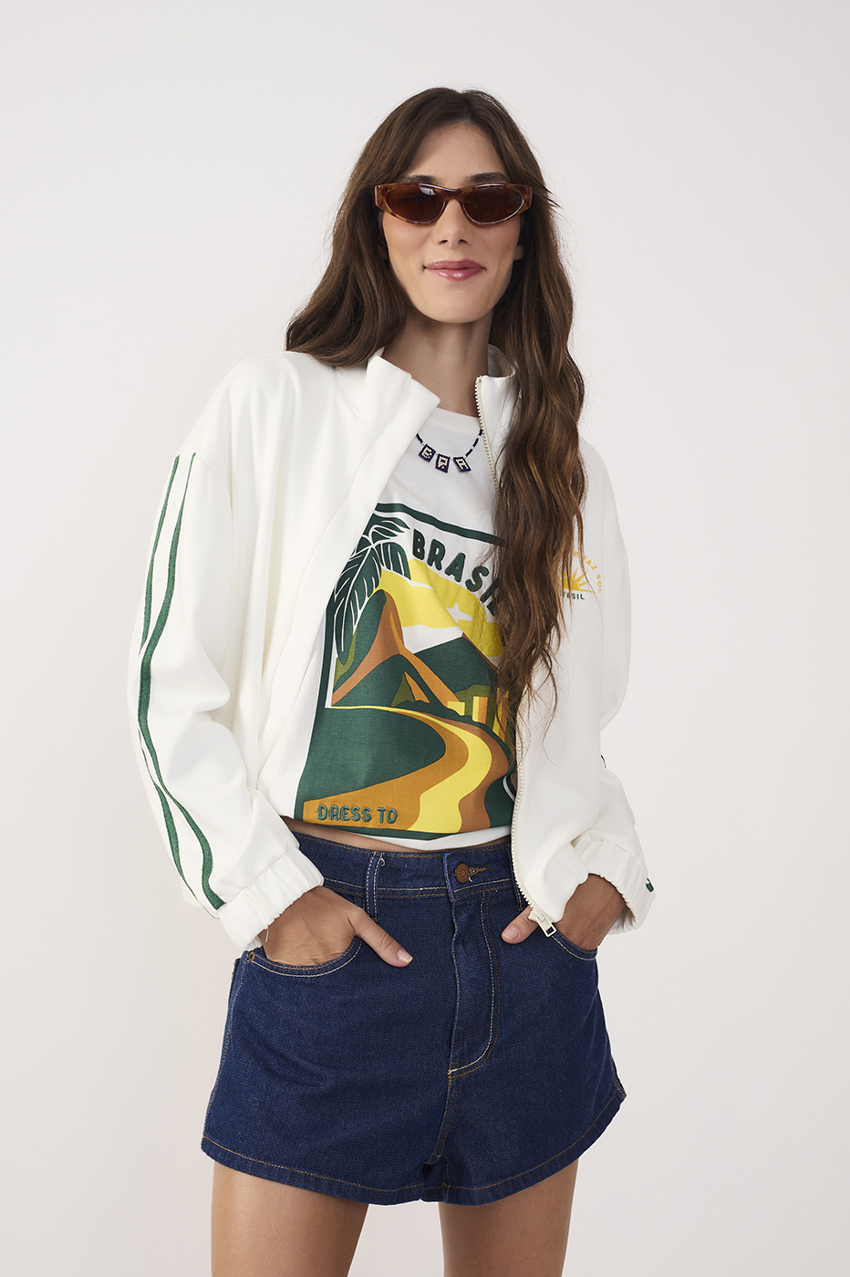 Off-White Brazil Silk Cotton T-Shirt