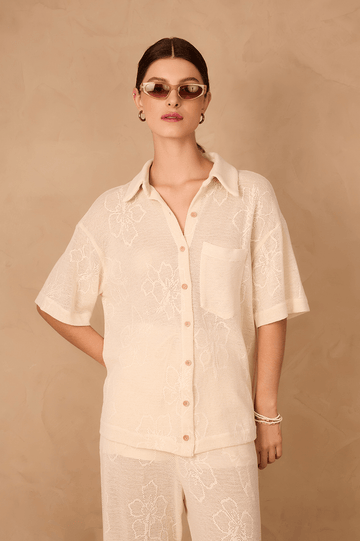 Off-White Grumari Jacquard Buttoned Collared Shirt