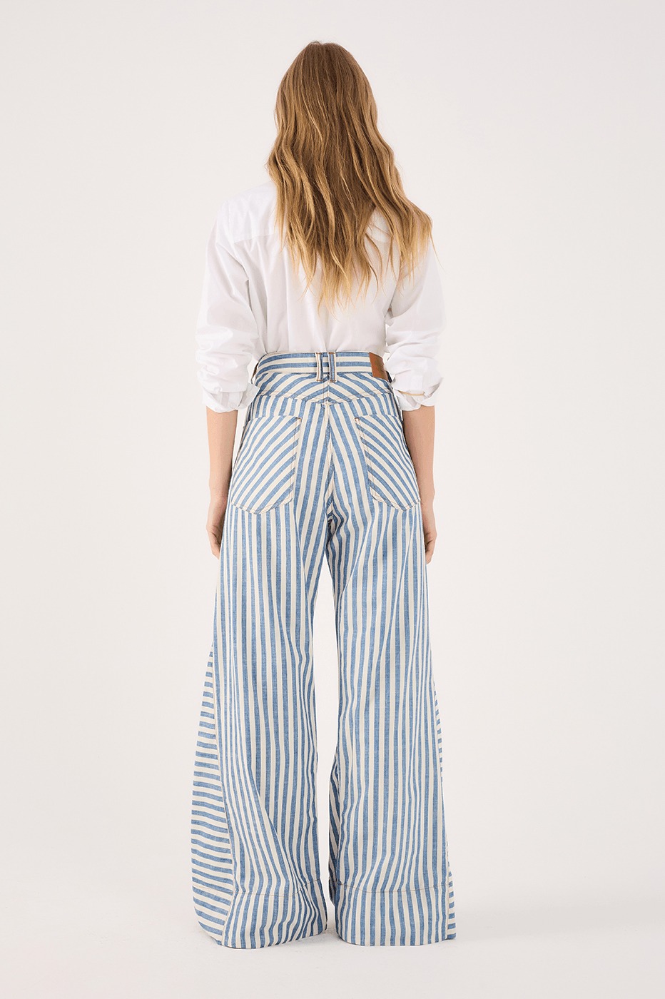 Denim Stripe Twill Pants