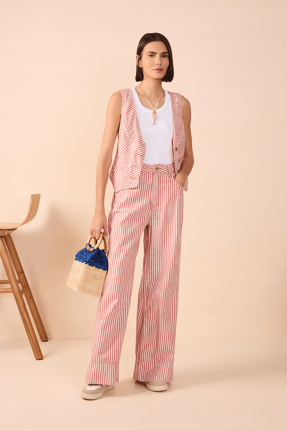 Guar¨¢ Stripe Twill Pants