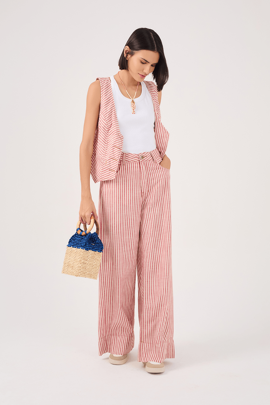 Guar¨¢ Stripe Twill Pants
