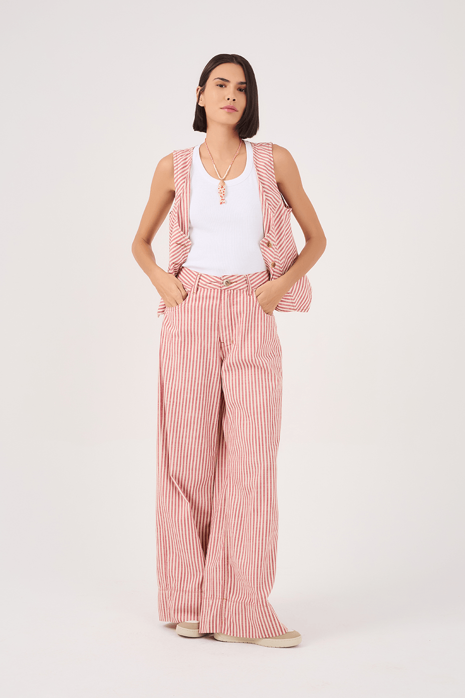 Guar¨¢ Stripe Twill Pants