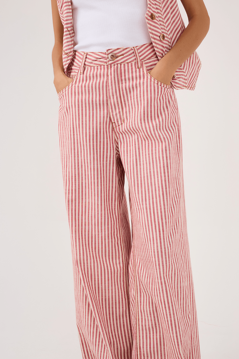 Guar¨¢ Stripe Twill Pants