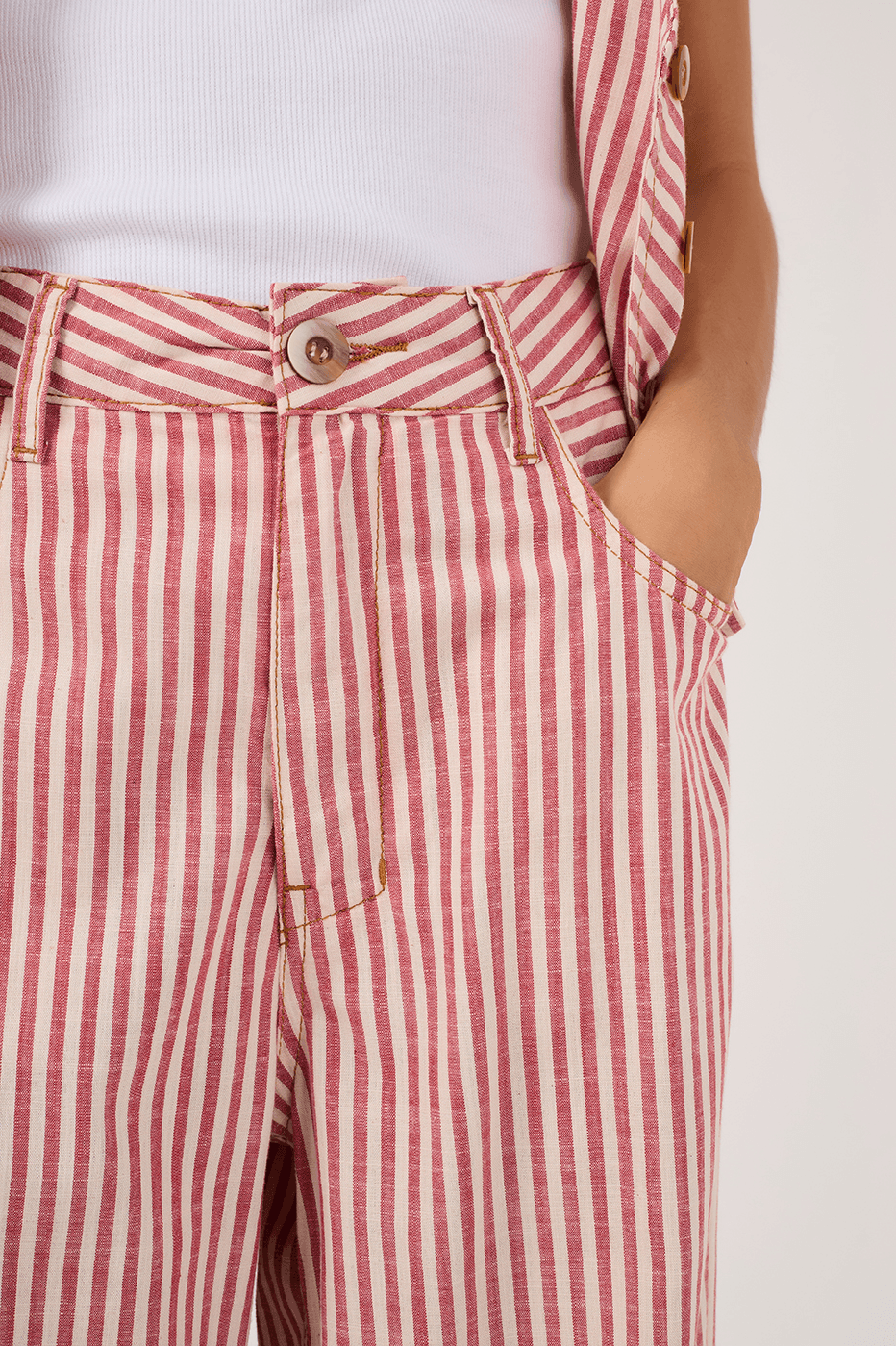 Guar¨¢ Stripe Twill Pants