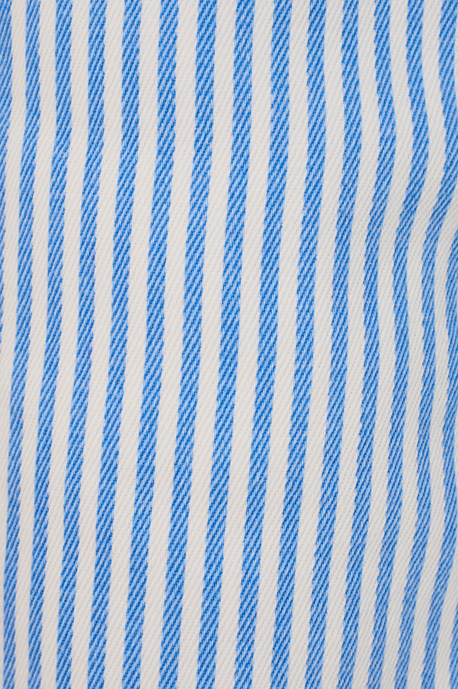 Blue Balneario Stripes Twill Barrel Pants