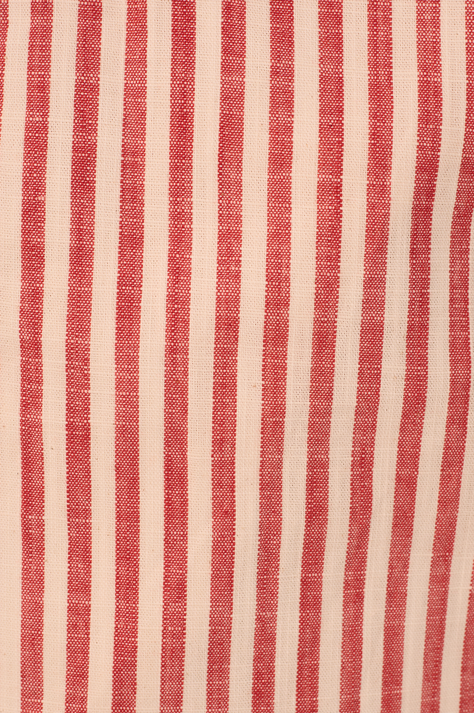 Red Stripes Pockets Wide-Leg Twill Pants