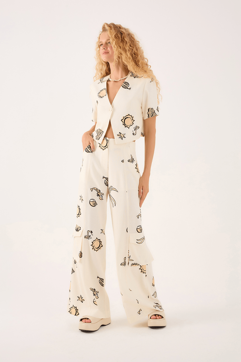 Mar¨¦ Mansa Print Pants