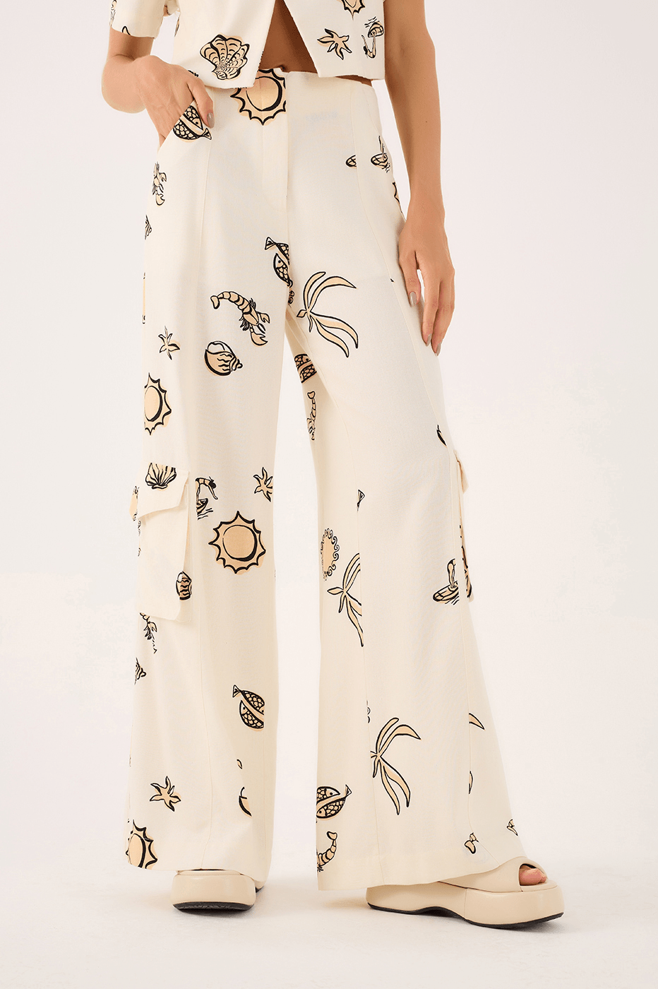 Mar¨¦ Mansa Print Pants
