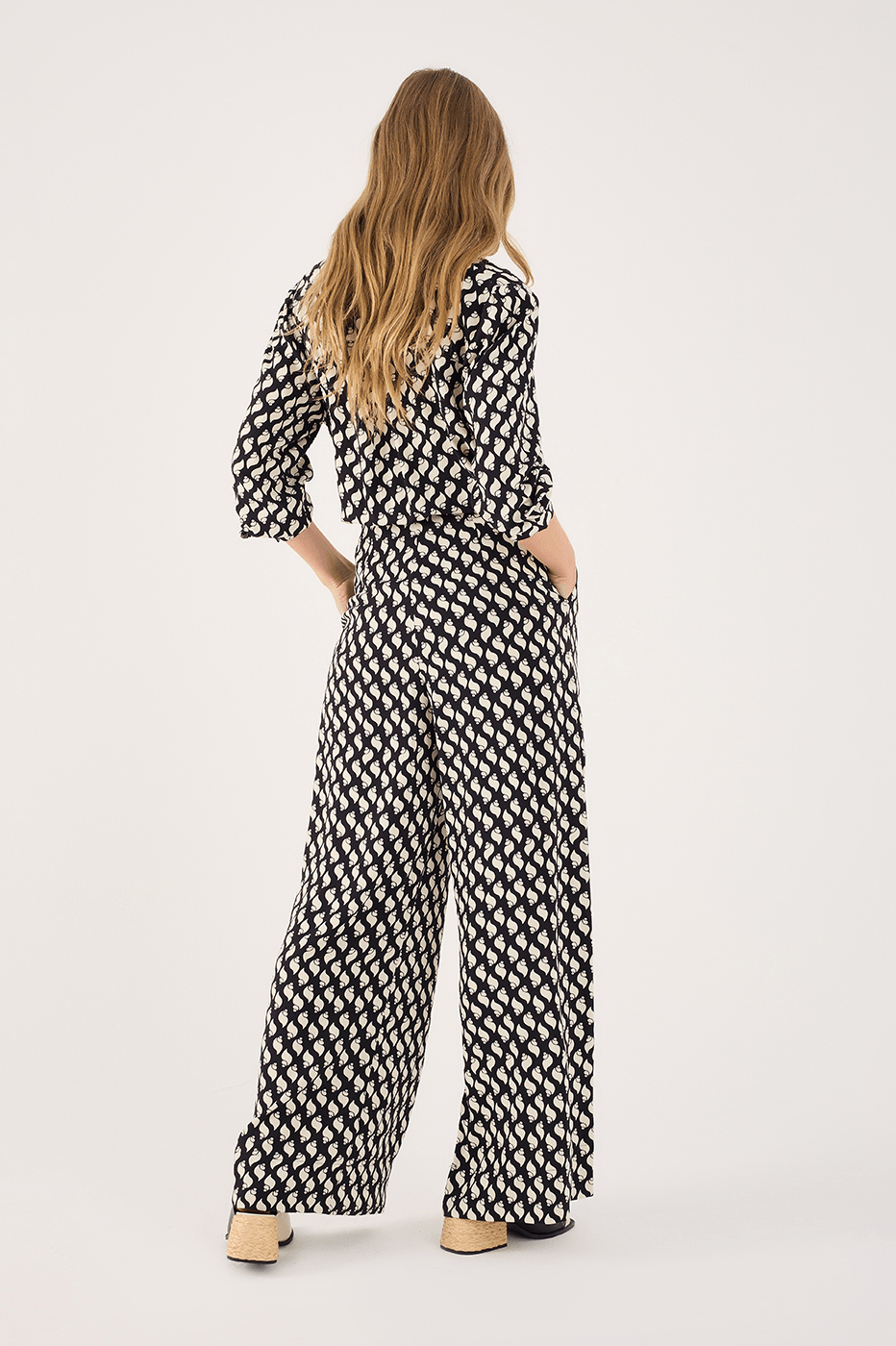 Litoranea Crepe Print Pants