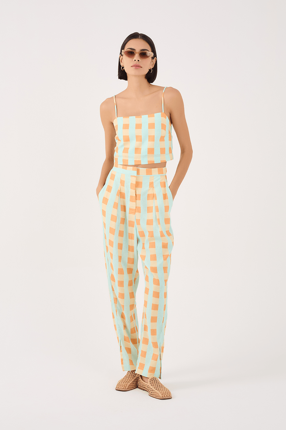 Serena Print Linen Pants
