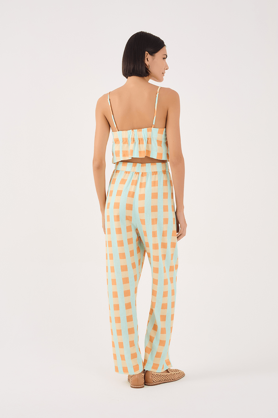 Serena Print Linen Pants