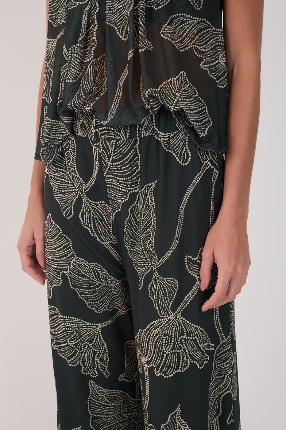 Black Ramos Wide-Leg Tulle Pants