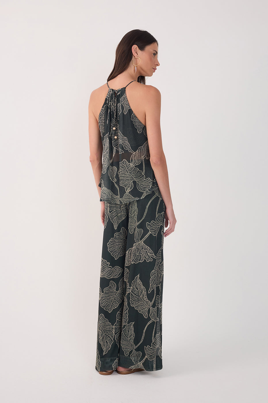 Black Ramos Wide-Leg Tulle Pants