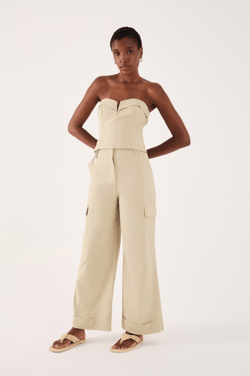 Cotton Side Pocket Pants