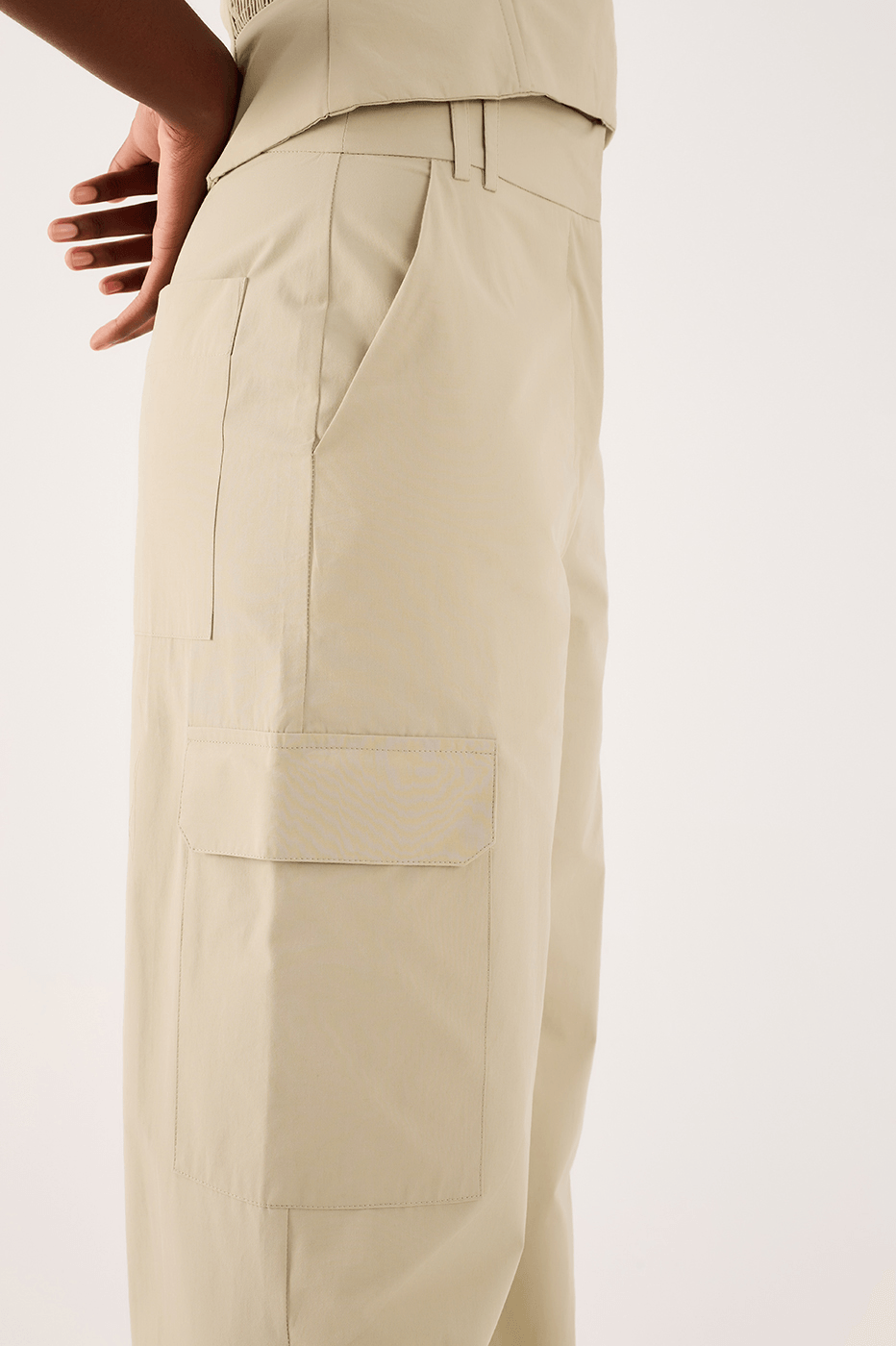 Cotton Side Pocket Pants