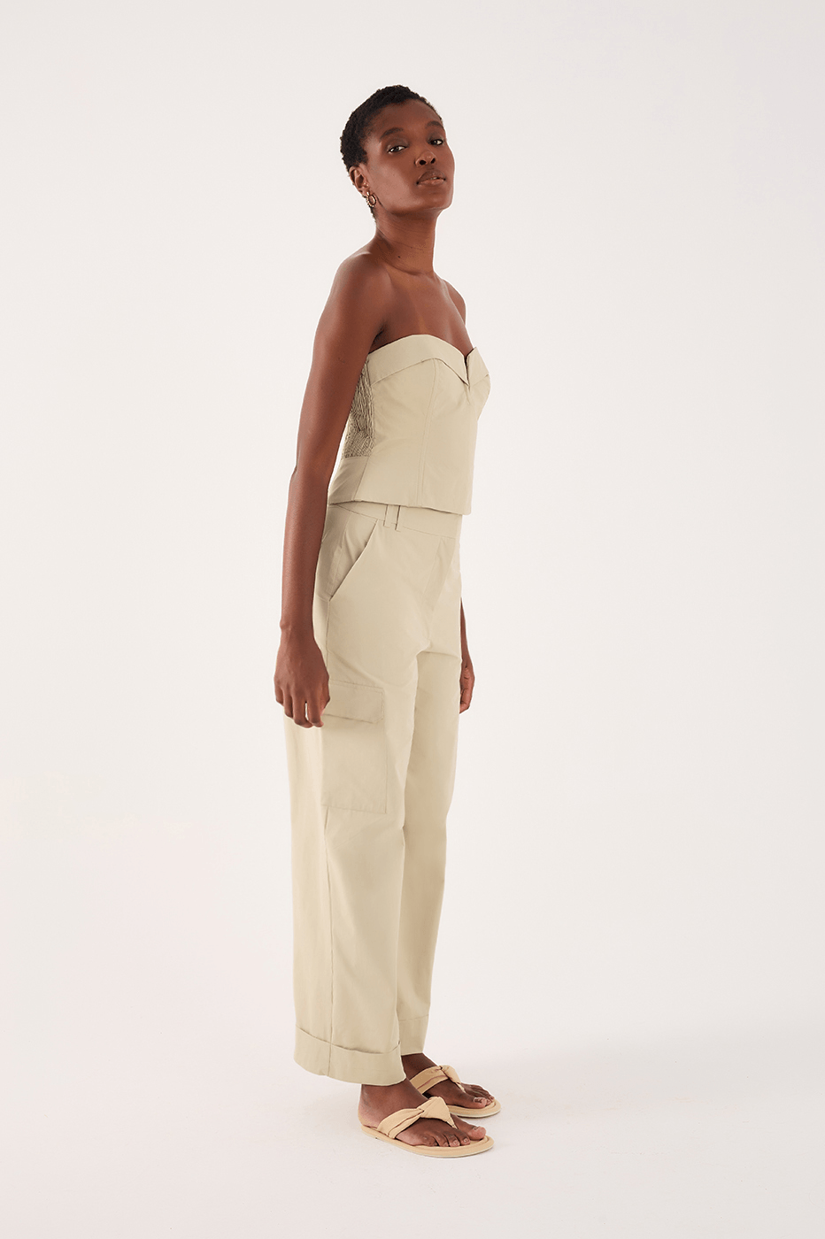 Cotton Side Pocket Pants