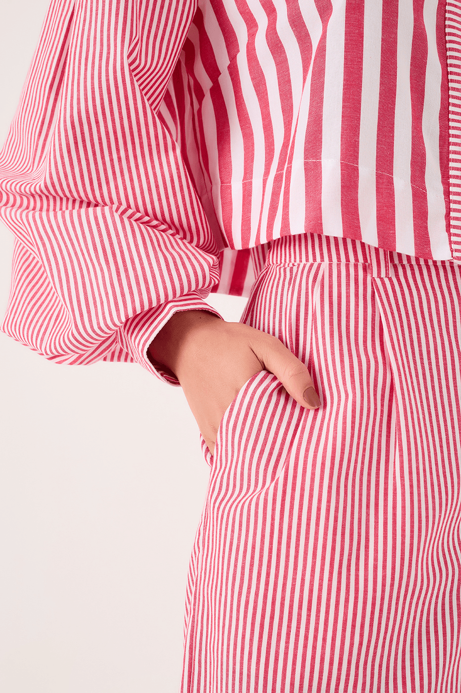 Striped Tailored Pants